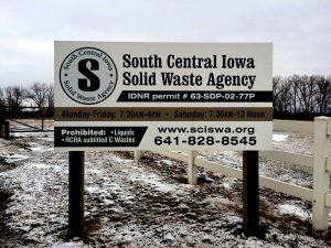 SCISWA sign on snowy ground